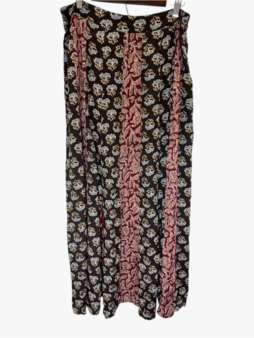 Natural Life Mix It Up Boheimian Patch Work Maxi Skirt Size M NWT - Picture 2 of 7